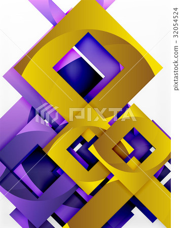 Vector square template background Vector square template background 32054524