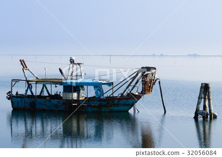 Fishing boats from Po river lagoon, Italy Fishing boats from Po river lagoon, Italy 32056084
