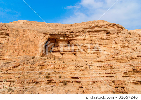 Wadi Qelt in Judean desert  32057240