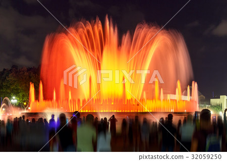 Light show and fountains, Placa Espanya, Barcelona Light show and fountains, Placa Espanya, Barcelona 32059250
