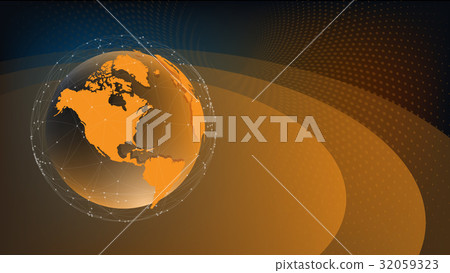 Futuristic global interface technology science - Stock Illustration ...