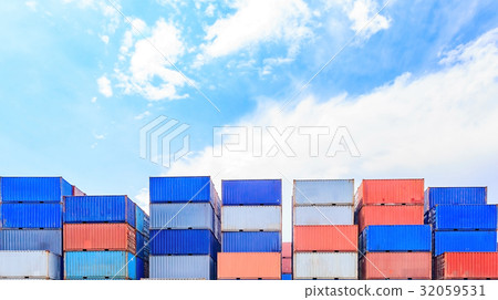 container, container ship in import export container, container ship in import export 32059531