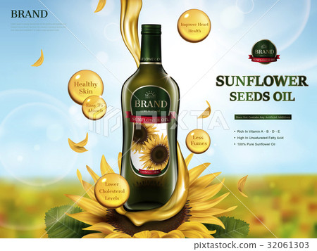 sunflower oil package design 32061303