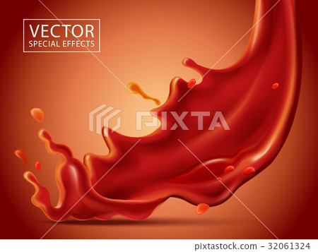 red fluid special effect red fluid special effect 32061324