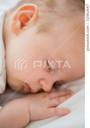 Close-up of baby boy sleeping 32062647