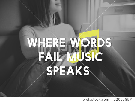 Listen Music Entertain Melody Harmony Listen Music Entertain Melody Harmony 32063897
