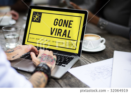 Gone Viral Internet Technology Concept 32064919