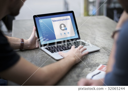 Online video calling profile interface Online video calling profile interface 32065244