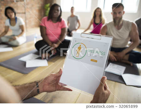 Wellness Diet Plan Healthy Living Icon Wellness Diet Plan Healthy Living Icon 32065899