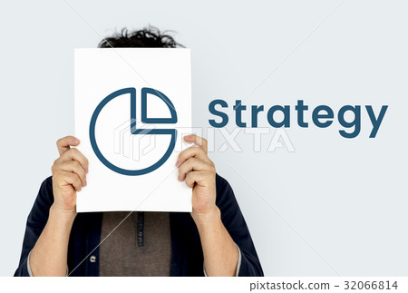 Pie Chart Strategy Perfomance Concept 32066814