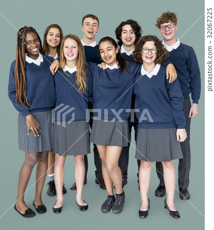 Group of students are together Group of students are together 32067225