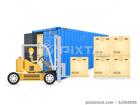forklift cargo container 32068998