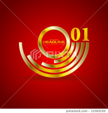 Abstract golden branding logo background Abstract golden branding logo background 32069289