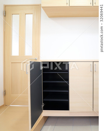 Newly built housing entrance Newly built housing entrance 32069441