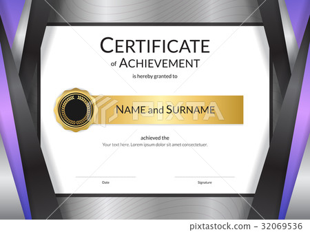 Luxury certificate template elegant border frame Luxury certificate template elegant border frame 32069536