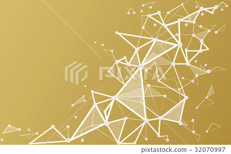 White gold background with connecting dots White gold background with connecting dots 32070997