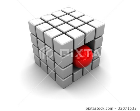 abstract cube structure abstract cube structure 32071532