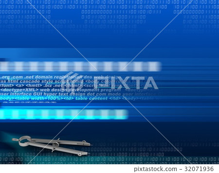blank over digital background with circle tool 32071936
