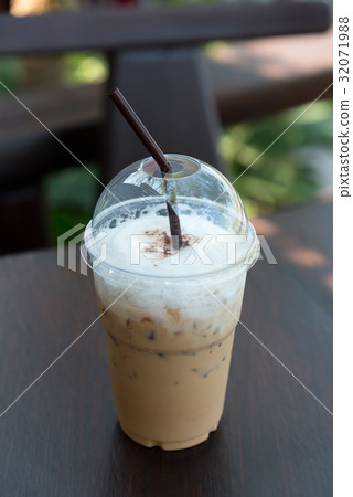a glass of chocolate smoothies 32071988