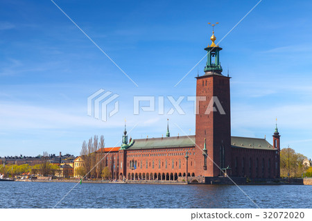 Stockholm City Hall, exterior of the building Stockholm City Hall, exterior of the building 32072020