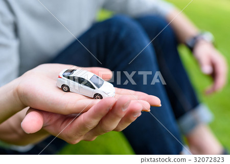 Couple's car with car toys, car selection image 32072823