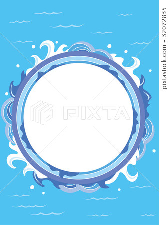 海夏天可愛的波浪 32072835