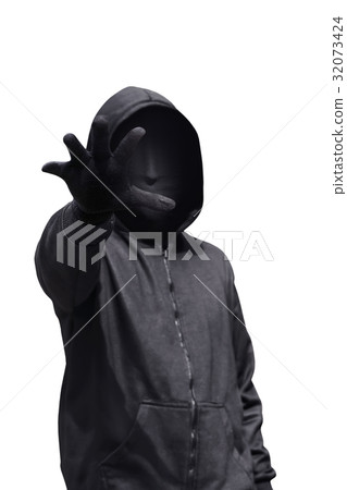 Hoodie man with mask want to grab something Hoodie man with mask want to grab something 32073424