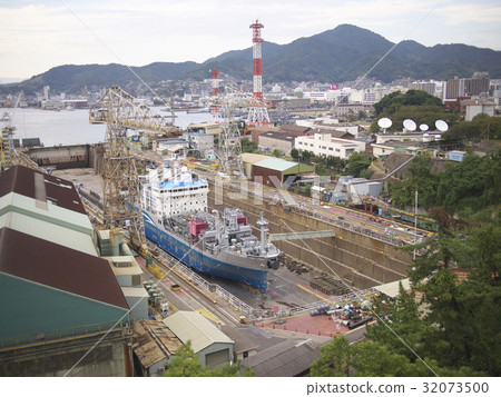 Kure's landscape - Hiroshima prefecture "Near Towers of Yamato" 32073500