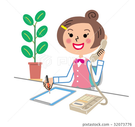General Affairs Telephone Response OL Illustration 32073776