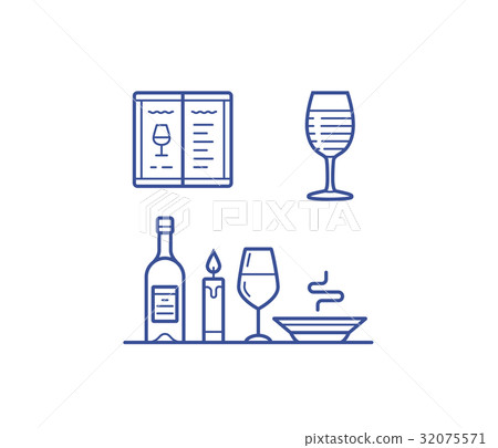 Wine icons set Wine icons set 32075571