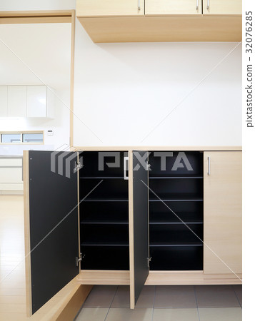 Newly built housing entrance 32076285