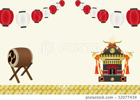 節日背景材料（明信片尺寸） 32077439