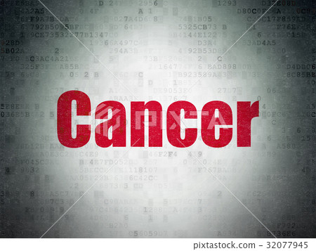 Medicine concept: Cancer on Digital Data Paper 32077945