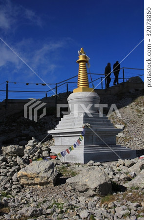 Buddhist stupa on top of Mount Santis 32078860