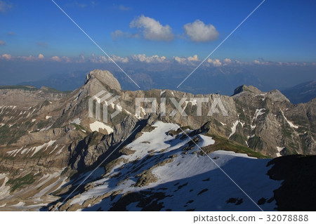 View from Mount Santis towards Mount Altmann 32078888