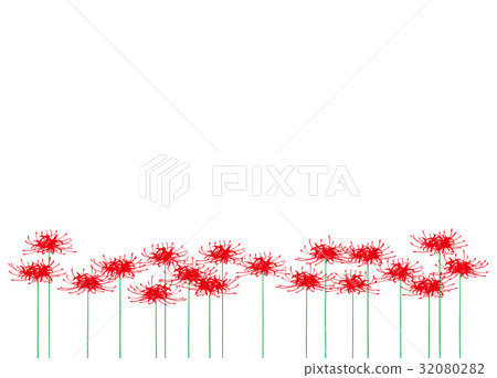 Higanki花水彩圖片 32080282