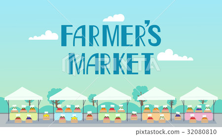 Farmers Market Stalls 32080810