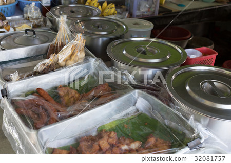 local food restaurant in the market, thailand 32081757