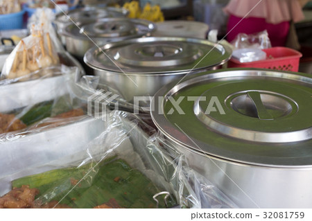 local food restaurant in the market, thailand 32081759