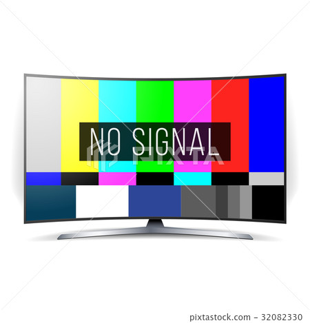 No Signal TV Test Vector. Lcd Monitor. Flat Screen No Signal TV Test Vector. Lcd Monitor. Flat Screen 32082330