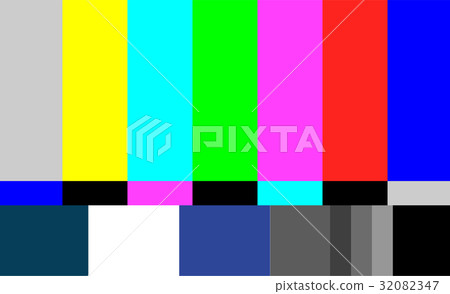 No Signal TV Test Pattern Vector. Television No Signal TV Test Pattern Vector. Television 32082347