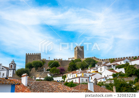 Posada and the landscape of Obidos Posada and the landscape of Obidos 32083228