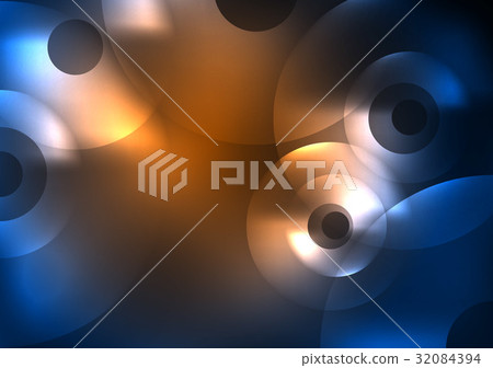 Glowing circles in the dark Glowing circles in the dark 32084394