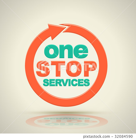 1 stop services icon. Vector illustration. 32084590