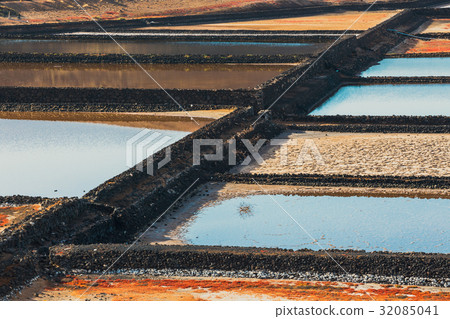 salt mine at the island of lanzarote 32085041