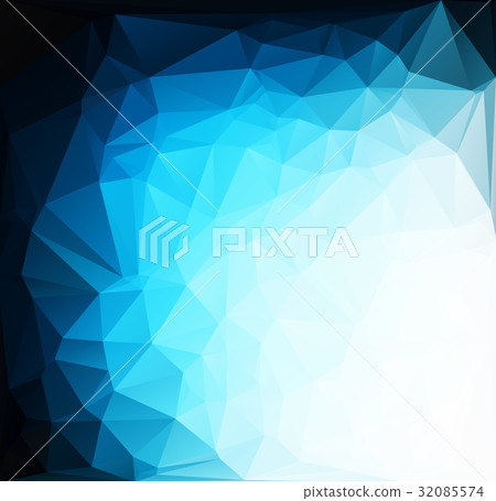 Blue Polygonal Mosaic Background Blue Polygonal Mosaic Background 32085574