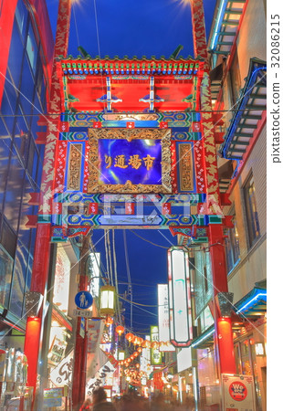 Market street Night view (Market street gate) 32086215