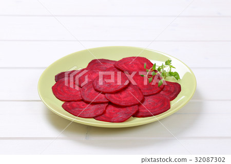 thin slices of beetroot thin slices of beetroot 32087302