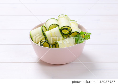 raw zucchini strips raw zucchini strips 32087527
