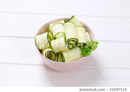 raw zucchini strips raw zucchini strips 32087528